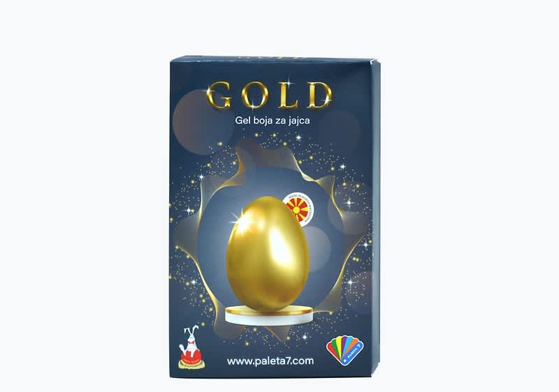 ПАЛЕТА 7 желатин за фарбање јајца,40 јајца