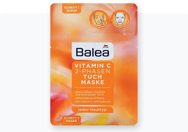 Balea туфер маска за лице витамин Ц, 1 парче