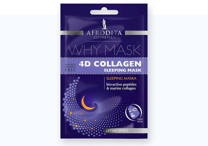 AFRODITA 4D COLLAGEN маска за лице, 2х6 мк