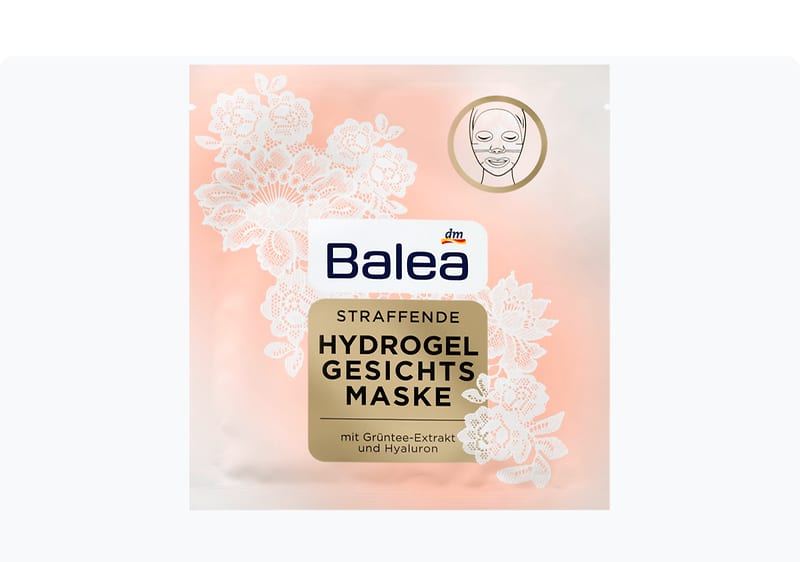 Balea хидрогелна маска за лице, 1 парче