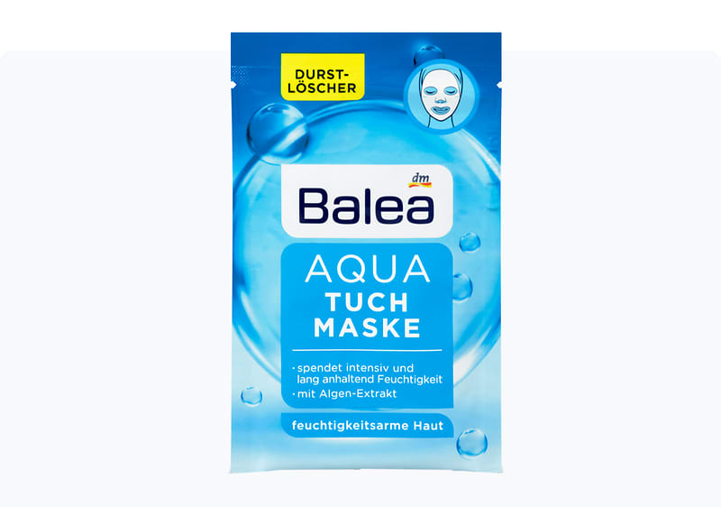 Balea AQUA маска за лице, 1 парче