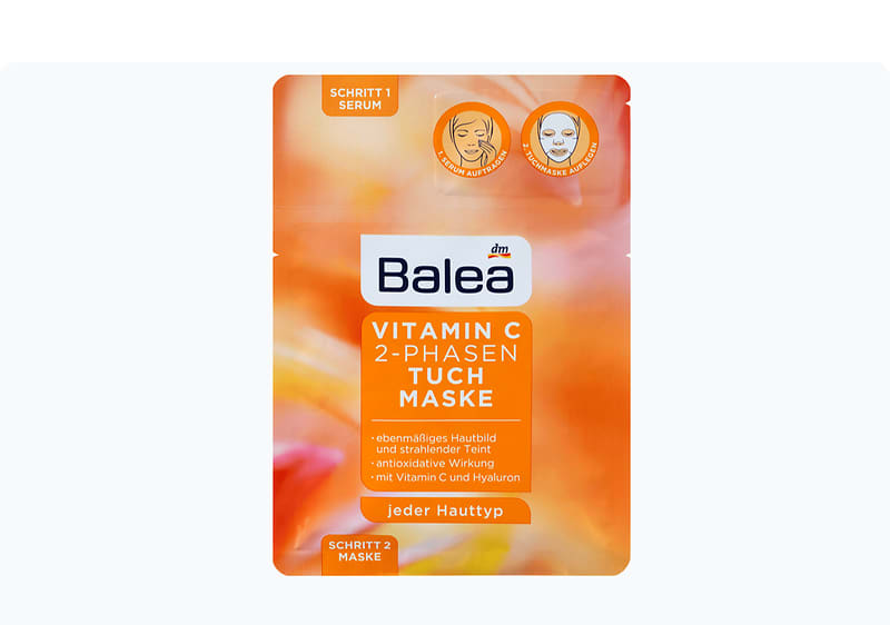 Balea маска марамица витамин Ц, 1 парче