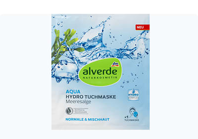 alverde AQUA маска марамица, 1 парче
