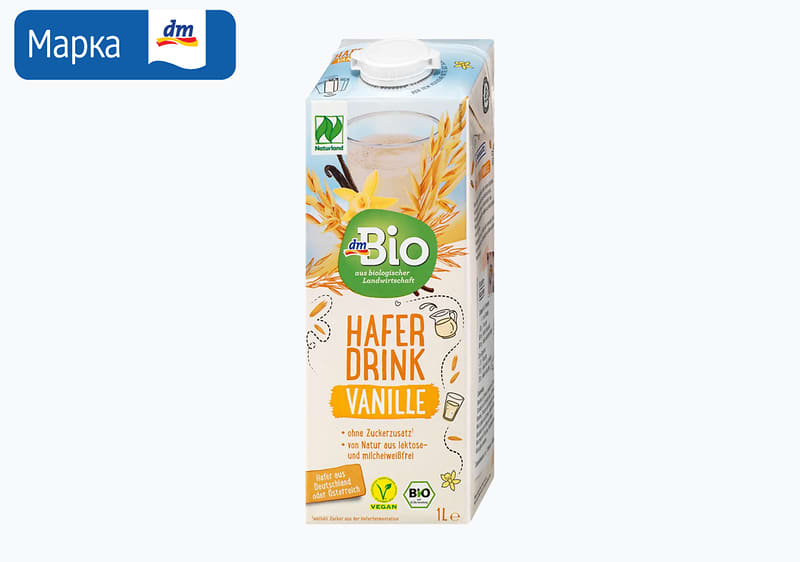 dmBio овесен напиток од ванила, 1 л 