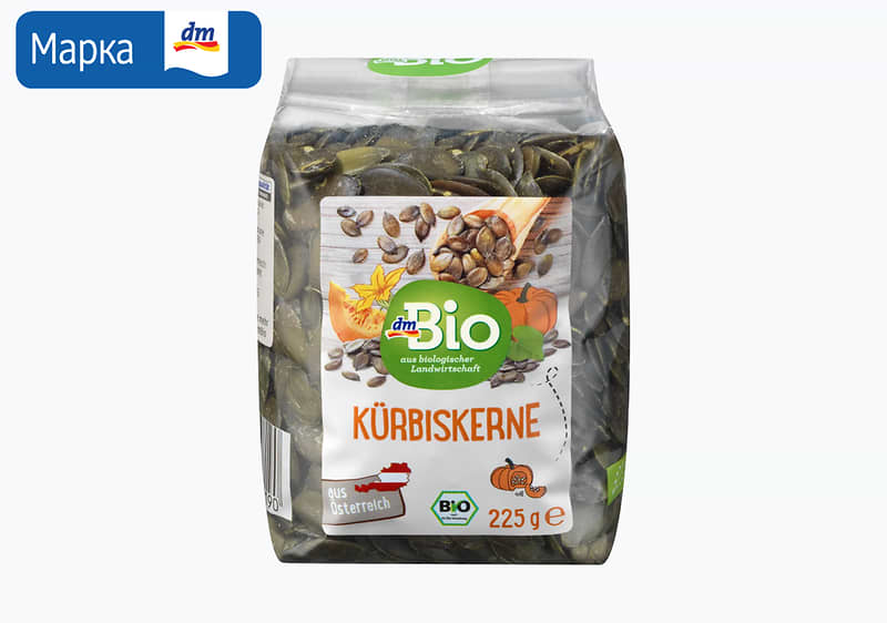 .dmBio семки од тиква, 225 г