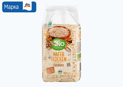 dmBio овесни снегулки, 500 г