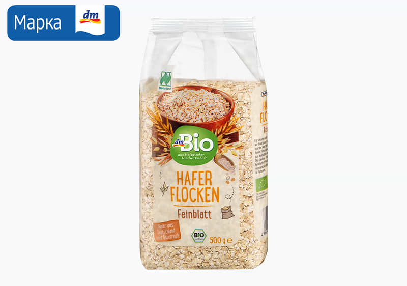 dmBio овесни снегулки, 500 г 