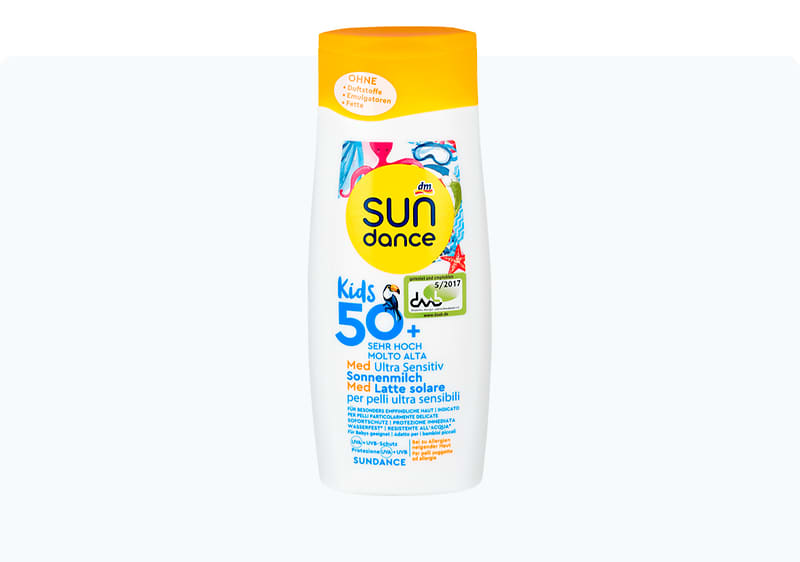 sundance KIDS Мed Ultra Sensitiv млеко за сончање З.Ф. 50+, 200 мл