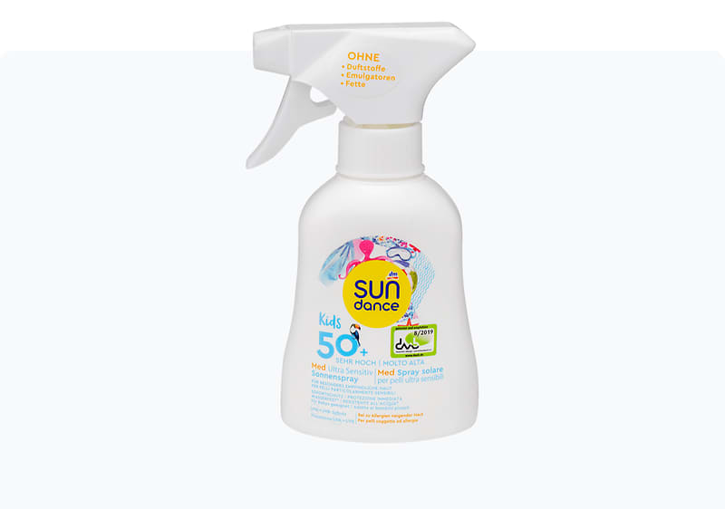 sundance KIDS Мed Ultra Sensitiv спреј за сончање З.Ф. 50+, 200 мл