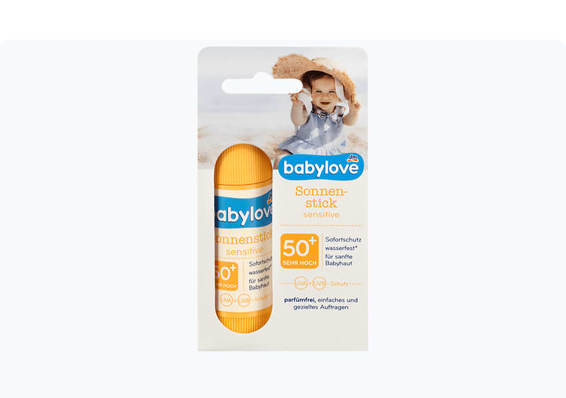 babylove sensitive стик за сончање З.Ф. 50+, 100 г