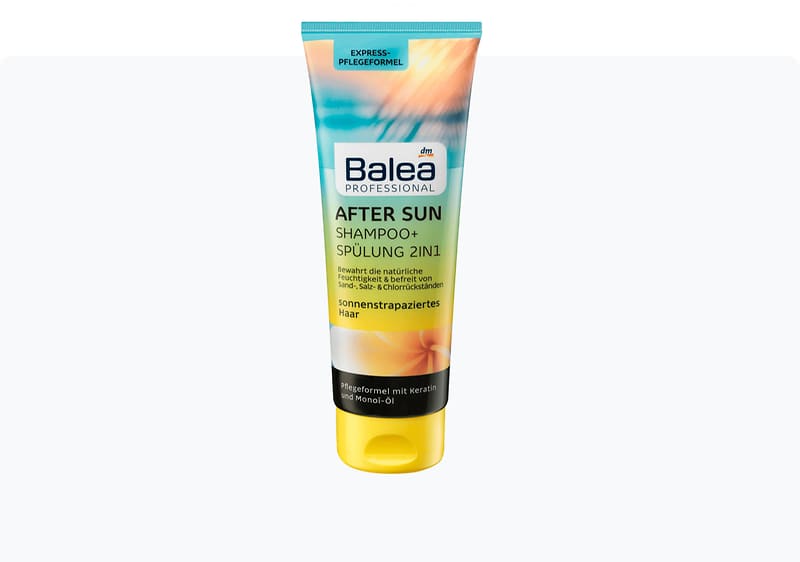 Balea PROFESSIONAL AFTER SUN 2 in 1 шампон и регенератор за после сончање, 250 мл