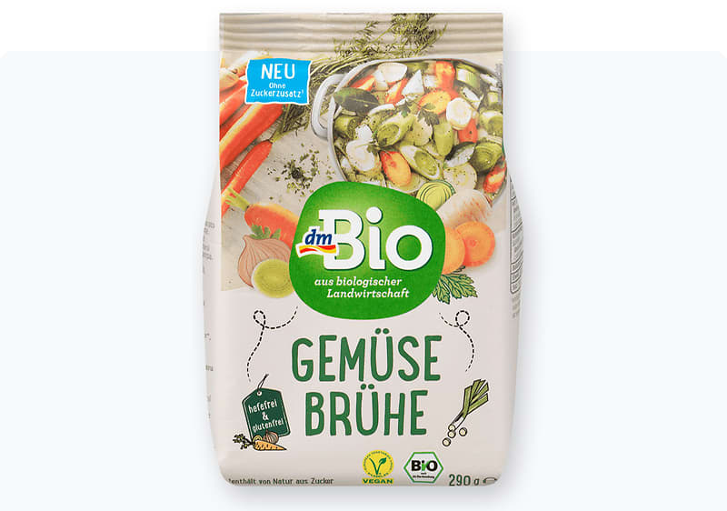 dmBio дехидрирана супа од зеленчук 290 г