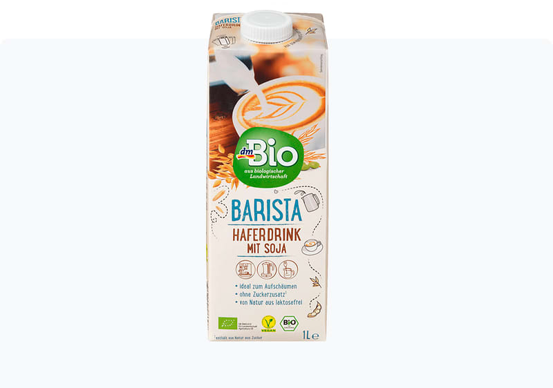 dmBio напиток од овес со соја BARISTA, 1 л