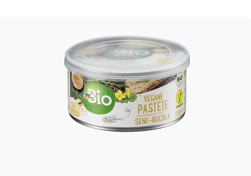 dmBio веганска паштета со сенф и рукола, 125 г