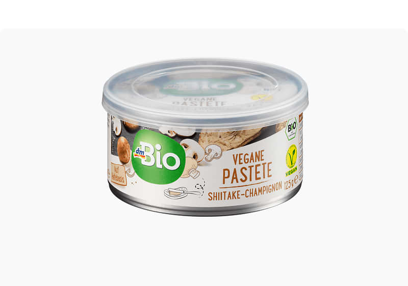 dmBio веганска паштета со шитаки и рукола, 125 г 