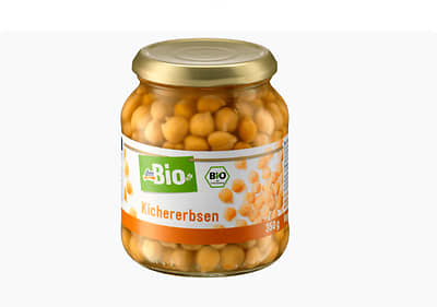 dmBio леблебија во тегла, 350 г