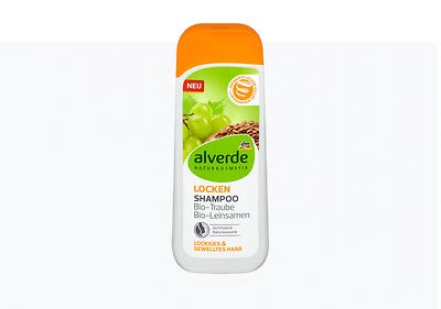 alverde шампон со био грозје и био ленено семе, 200 мл