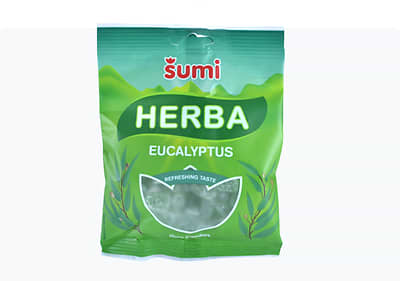 HERBA гумени бонбони еукалиптус, 90 г