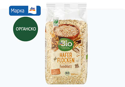dmBio овесни снегулки, 500 г