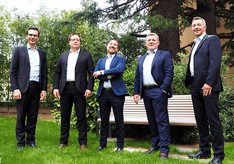 Im Bild: Die Geschäftsführung von dm Italien