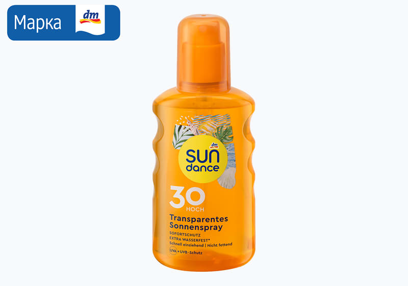 sundance транспарентен спреј за сончање З.Ф.30, 200 мл
