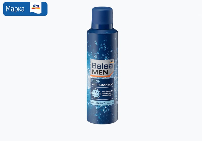 Balea MEN анти-транспирант, 200 мл