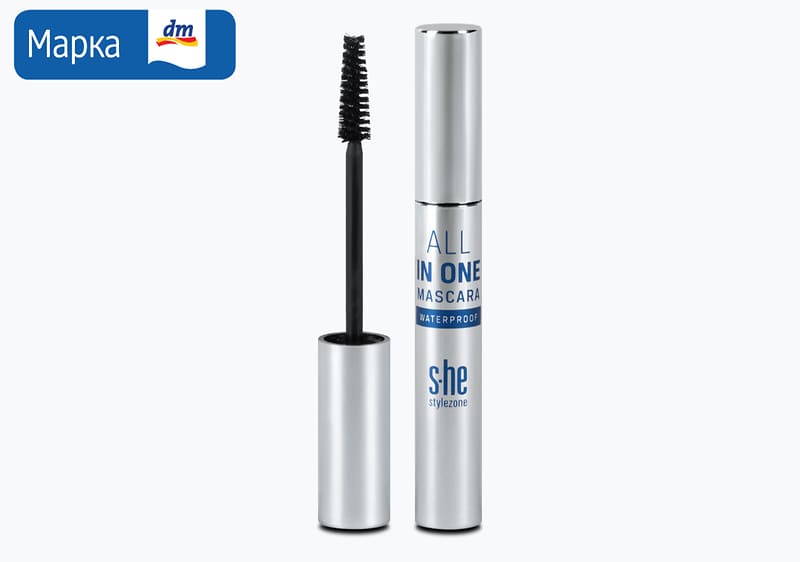 s.he colour&style водоотпорна маскара, 1 парче