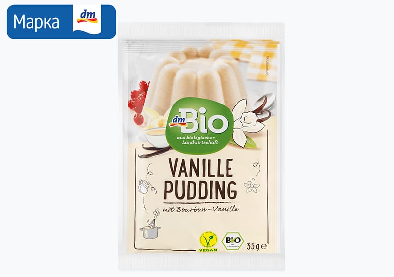 dmBio пудинг од ванила, 3х35 г