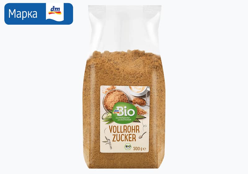 dmBio шеќер од шеќерна трска, 500 г