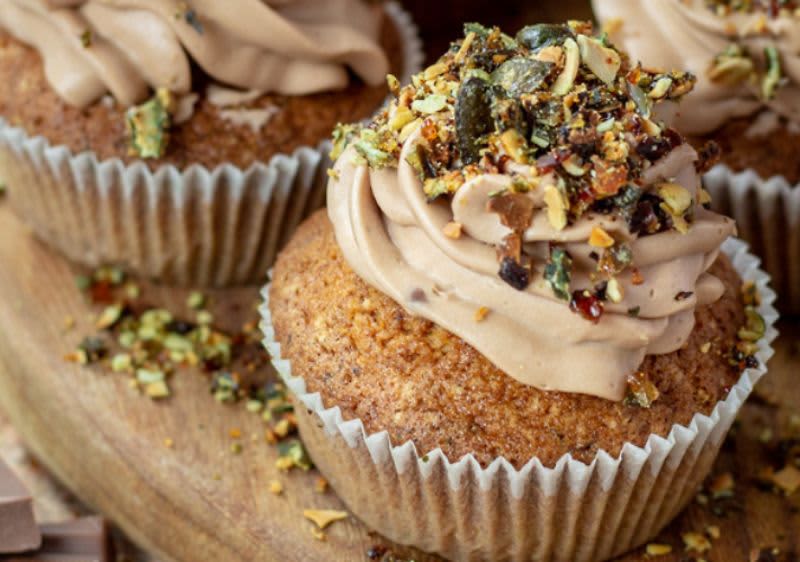 Зачинети мафини со тиква и спелта